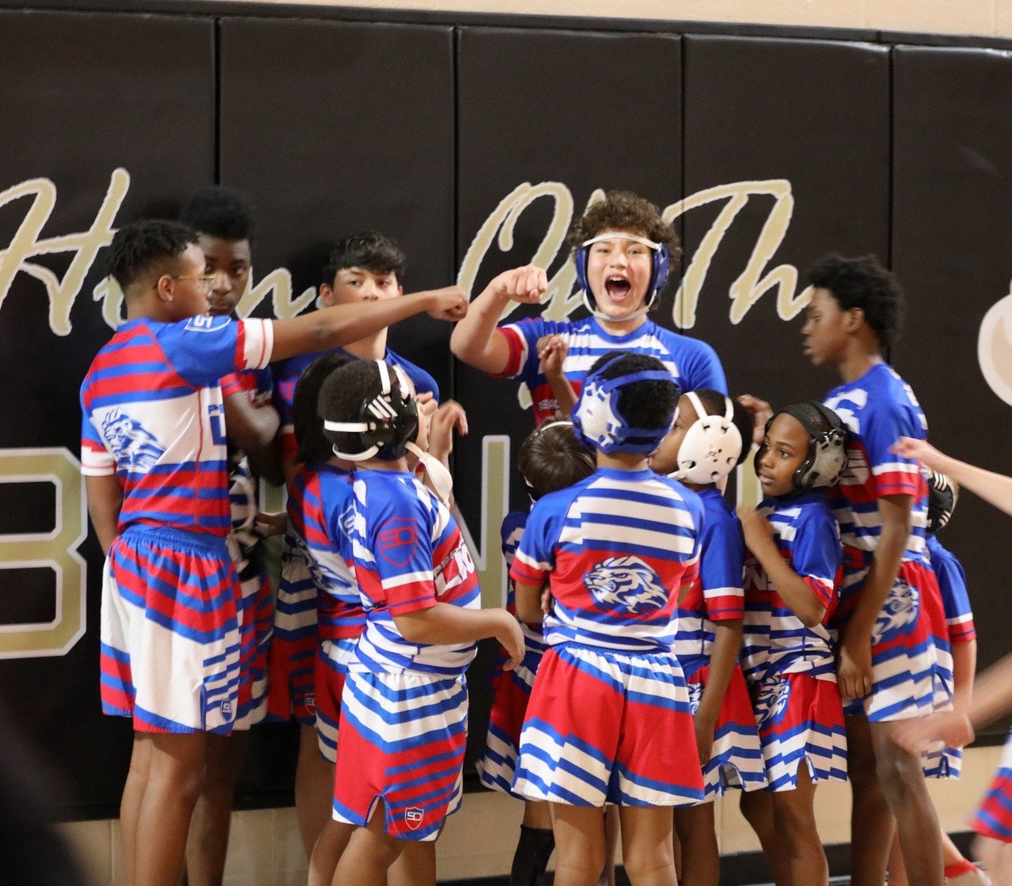 Peachtree Ridge wrestlers competing
